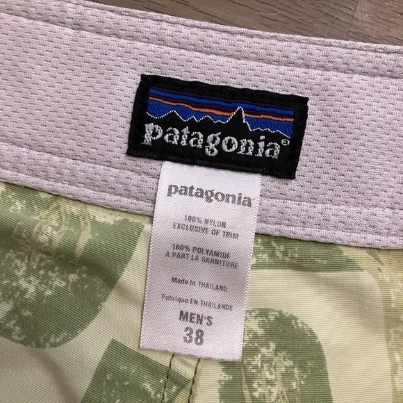 Patagonia Board Shorts Adult 38 Printed Swim Hybrid Outdoors Unlined Hiking Mens - Picture 3 of 8